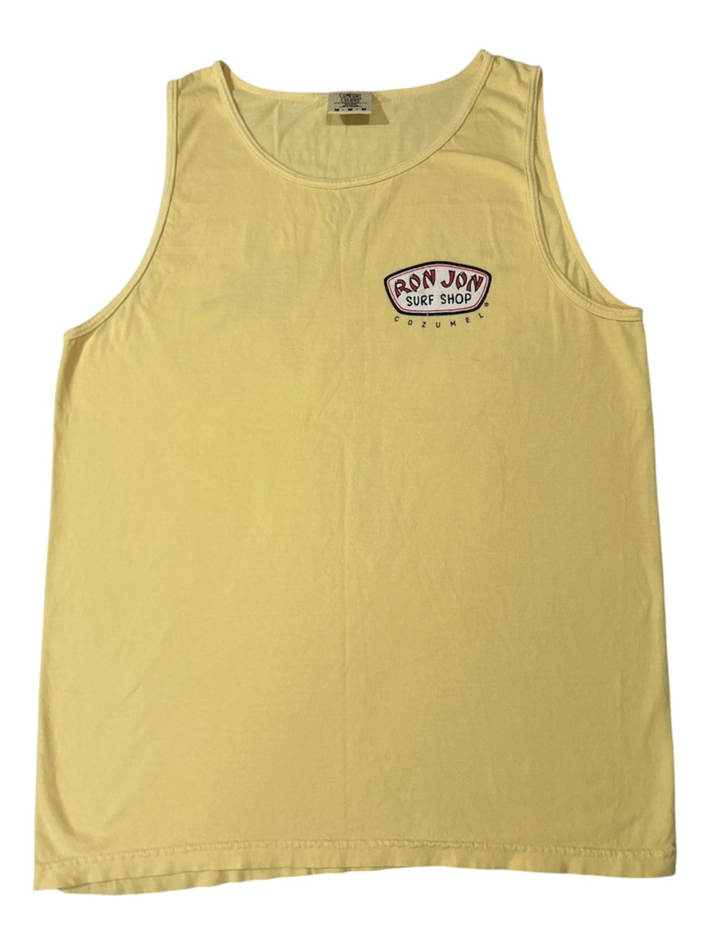 Ron Jon Surf Shop Men's Yellow Tank Top Cozumel Sz M